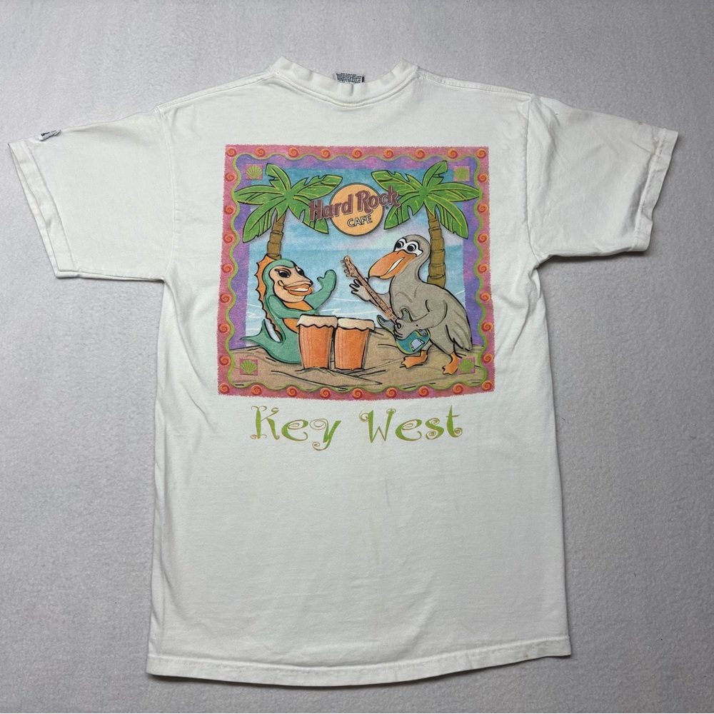 Hard Rock CAFE T Shirt, KEY WEST FLORIDA  , Guitar Men’s Size Medium Distressed